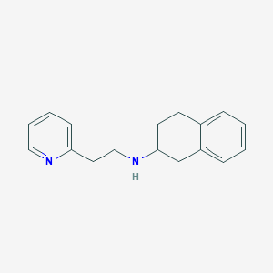 molecular formula C17H20N2 B5994675 N-[2-(2-pyridinyl)ethyl]-1,2,3,4-tetrahydro-2-naphthalenamine 