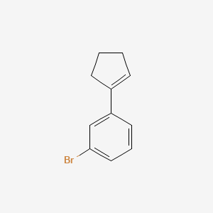 molecular formula C11H11Br B599468 1-Bromo-3-cyclopentenylbenzene CAS No. 19920-77-5