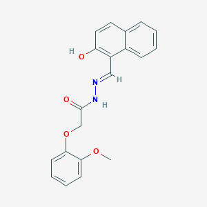 molecular formula C20H18N2O4 B5994691 N'-[(2-hydroxy-1-naphthyl)methylene]-2-(2-methoxyphenoxy)acetohydrazide 