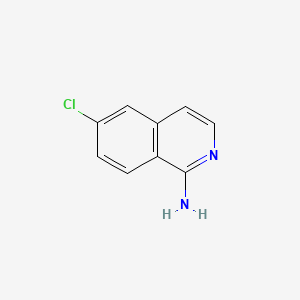 molecular formula C9H7ClN2 B599472 6-Chloroisoquinolin-1-amine CAS No. 102200-00-0