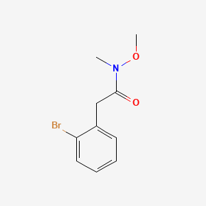 molecular formula C10H12BrNO2 B599476 2-(2-Bromophenyl)-N-methoxy-N-methylacetamide CAS No. 177756-64-8