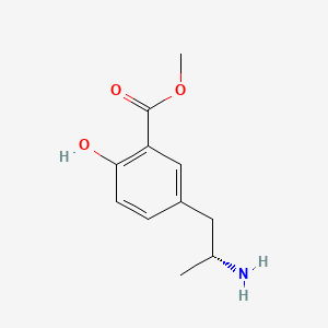 molecular formula C11H15NO3 B599477 Methyl 5-[(2R)-2-aminopropyl]-2-hydroxybenzoate CAS No. 167935-97-9
