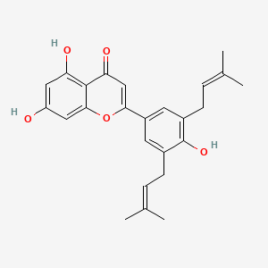 molecular formula C25H26O5 B599478 Honyucitrin CAS No. 114542-44-8