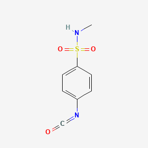 molecular formula C8H8N2O3S B599481 4-isocyanato-N-methylbenzenesulfonamide CAS No. 167951-45-3
