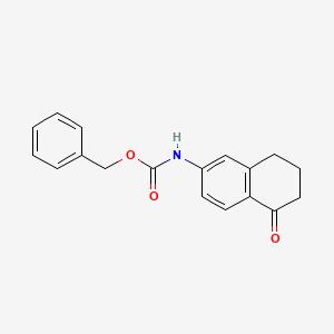 molecular formula C18H17NO3 B599483 Benzyl (5-oxo-5,6,7,8-tetrahydronaphthalen-2-yl)carbamate CAS No. 164149-25-1