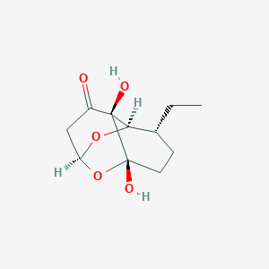 molecular formula C11H16O5 B599487 Agistatin E 
