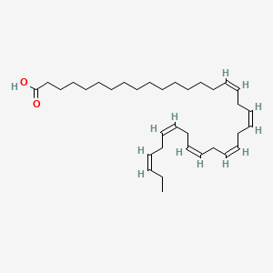 molecular formula C34H56O2 B599490 16Z,19Z,22Z,25Z,28Z,31Z-tetratriacontahexaenoic acid CAS No. 105528-06-1