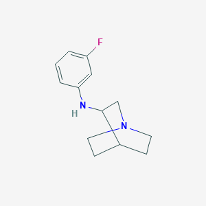 molecular formula C13H17FN2 B5994979 N-(3-fluorophenyl)-1-azabicyclo[2.2.2]octan-3-amine 