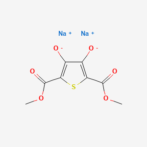 molecular formula C8H8NaO6S B599502 Dimethyl 3,4-dihydroxythiophene-2,5-dicarboxylate, disodium salt CAS No. 108199-25-3