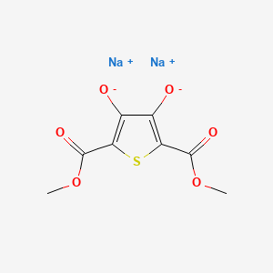 molecular formula C8H6Na2O6S B599502 Dimethyl 3,4-dihydroxythiophene-2,5-dicarboxylate, disodium salt CAS No. 108199-25-3