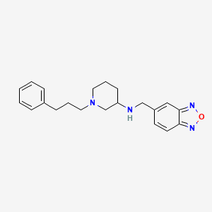 molecular formula C21H26N4O B5995044 N-(2,1,3-benzoxadiazol-5-ylmethyl)-1-(3-phenylpropyl)piperidin-3-amine 