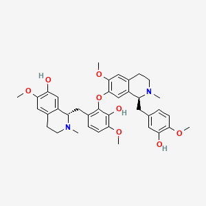 molecular formula C38H44N2O8 B599506 Efatine CAS No. 104330-66-7