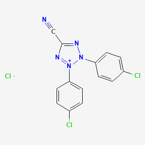 molecular formula C14H8Cl3N5 B599508 2,3-Bis(4-chlorophenyl)-5-cyano-2H-tetrazol-3-ium chloride CAS No. 123431-15-2