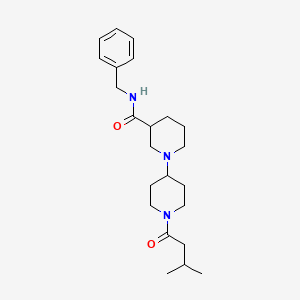 molecular formula C23H35N3O2 B5995083 N-benzyl-1'-(3-methylbutanoyl)-1,4'-bipiperidine-3-carboxamide 