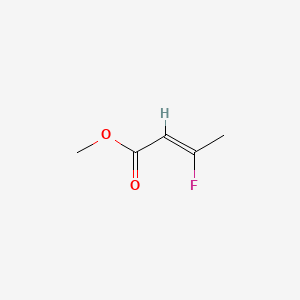 molecular formula C5H7FO2 B599511 Methyl 3-fluorobut-2-enoate CAS No. 123350-07-2