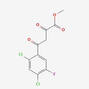 molecular formula C11H7Cl2FO4 B599512 Methyl 4-(2,4-dichloro-5-fluorophenyl)-2,4-dioxobutanoate CAS No. 153653-98-6