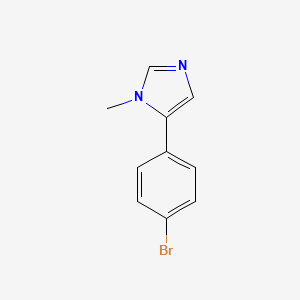 molecular formula C10H9BrN2 B599514 5-(4-Bromophenyl)-1-methylimidazole CAS No. 136350-71-5