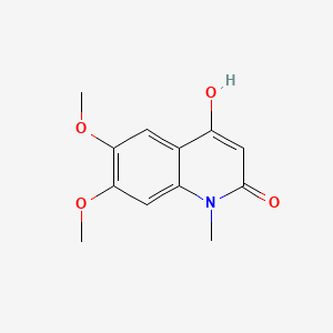 molecular formula C12H13NO4 B599515 4-Hydroxy-6,7-dimethoxy-1-methylquinolin-2(1H)-one CAS No. 109549-03-3