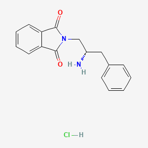 molecular formula C17H17ClN2O2 B599516 (S)-2-(2-aMino-3-phenylpropyl)isoindoline-1,3-dione (Hydrochloride) CAS No. 187526-95-0
