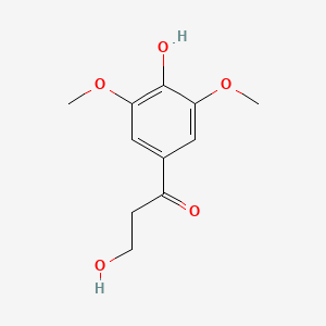 molecular formula C11H14O5 B599518 3,4'-Dihydroxy-3',5'-dimethoxypropiophenone CAS No. 136196-47-9