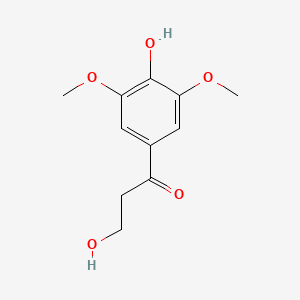molecular formula C11H14O5 B599518 3-羟基-1-(4-羟基-3,5-二甲氧基苯基)丙酮 CAS No. 136196-47-9