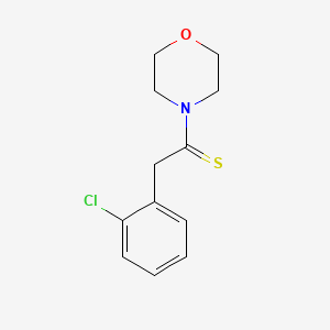 molecular formula C12H14ClNOS B599519 2-(2-chlorophenyl)-1-(4-morpholinyl)Ethanethione CAS No. 159298-85-8