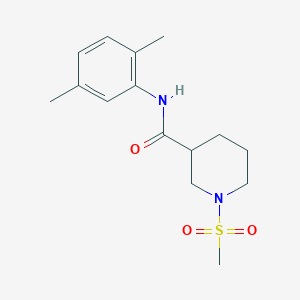 molecular formula C15H22N2O3S B5995198 N-(2,5-DIMETHYLPHENYL)-1-METHANESULFONYLPIPERIDINE-3-CARBOXAMIDE 