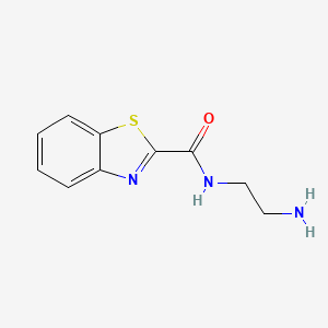 molecular formula C10H11N3OS B599525 N-(2-aminoethyl)-1,3-benzothiazole-2-carboxamide CAS No. 1119447-57-2