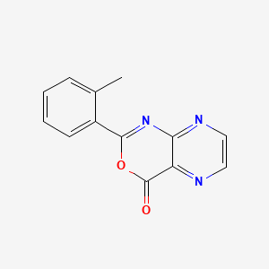 molecular formula C13H9N3O2 B599529 2-(2-Methylphenyl)-4H-pyrazino[2,3-d][1,3]oxazin-4-one CAS No. 155513-82-9