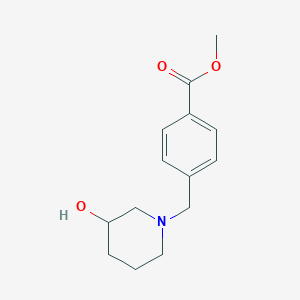 molecular formula C14H19NO3 B5995368 methyl 4-[(3-hydroxy-1-piperidinyl)methyl]benzoate 