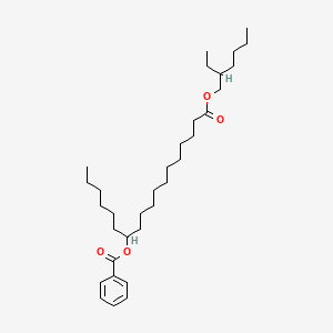 molecular formula C33H56O4 B599543 Octadecanoic acid, 12-(benzoyloxy)-, 2-ethylhexyl ester CAS No. 199277-69-5