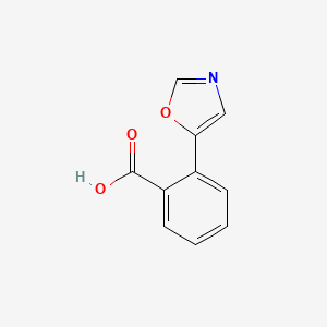 molecular formula C10H7NO3 B599546 2-(5-噁唑基)苯甲酸 CAS No. 169508-94-5