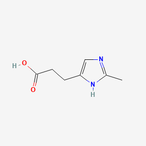 molecular formula C7H10N2O2 B599560 3-(2-Methyl-1h-imidazol-4-yl)propanoic acid CAS No. 122528-90-9