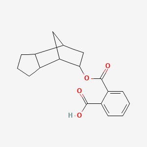 molecular formula C18H20O4 B599561 2-(((octahydro-1H-4,7-methanoinden-5-yl)oxy)carbonyl)benzoic acid CAS No. 109821-56-9