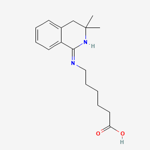 molecular formula C17H24N2O2 B5995702 6-((3,3-Dimethyl-3,4-dihydroisoquinolin-1-yl)amino)hexanoic acid CAS No. 187884-88-4