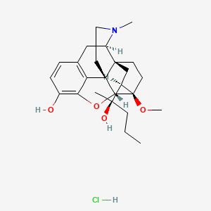 molecular formula C25H36ClNO4 B599571 Dihydroetorphine hydrochloride CAS No. 155536-45-1