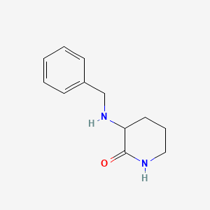 molecular formula C12H16N2O B599579 3-(Benzylamino)piperidin-2-one CAS No. 141136-42-7