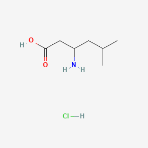 molecular formula C7H16ClNO2 B599588 3-Amino-5-methylhexanoic acid hydrochloride CAS No. 100869-06-5