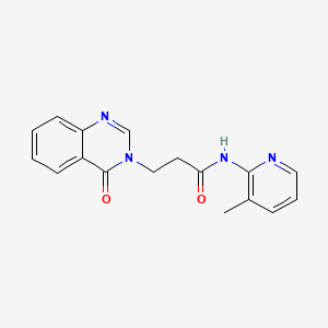 molecular formula C17H16N4O2 B5995921 N-(3-methylpyridin-2-yl)-3-(4-oxoquinazolin-3(4H)-yl)propanamide 