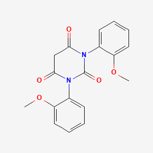 molecular formula C18H16N2O5 B599598 1,3-Bis(2-methoxyphenyl)pyrimidine-2,4,6(1H,3H,5H)-trione CAS No. 184589-04-6