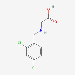 molecular formula C9H9Cl2NO2 B599599 (2,4-二氯苄胺基)-乙酸 CAS No. 732944-35-3