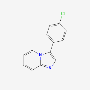 molecular formula C13H9ClN2 B599600 3-(4-Chlorophenyl)imidazo[1,2-a]pyridine CAS No. 663946-08-5