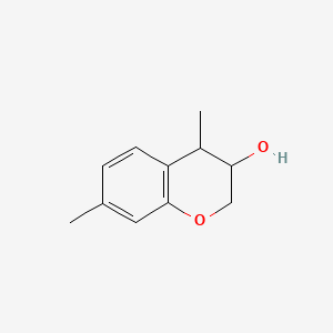 molecular formula C11H14O2 B599601 4,7-Dimethyl-3-chromanol CAS No. 24454-21-5