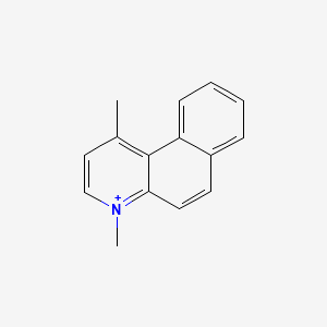 molecular formula C15H14N+ B599602 1,4-Dimethylbenzo[F]quinolin-4-ium CAS No. 46484-94-0