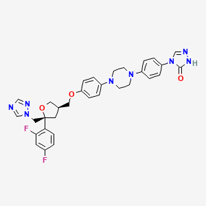 molecular formula C32H32F2N8O3 B599603 Posaconazole inter-8 CAS No. 161532-56-5