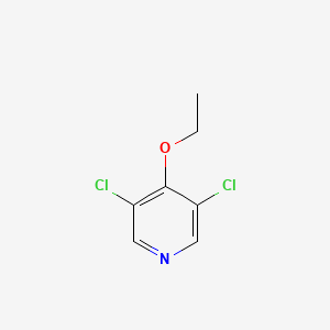 molecular formula C7H7Cl2NO B599609 3,5-Dichloro-4-ethoxypyridine CAS No. 1289009-67-1