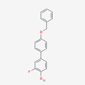 molecular formula C19H15FO2 B599612 4-(4-Benzyloxyphenyl)-2-fluorophenol CAS No. 147803-47-2
