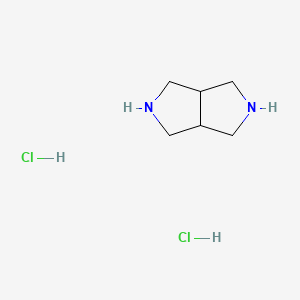 molecular formula C6H13ClN2 B599622 Octahydropyrrolo[3,4-c]pyrrole dihydrochloride CAS No. 165894-01-9