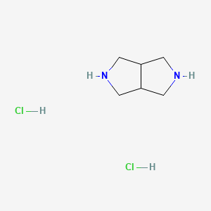 molecular formula C6H14Cl2N2 B599622 Octahydropyrrolo[3,4-c]pyrrole dihydrochloride CAS No. 165894-01-9
