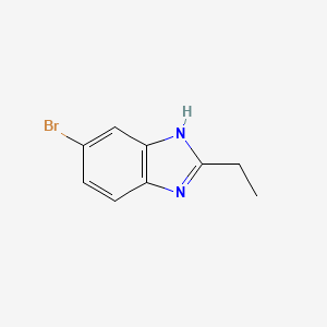 molecular formula C9H9BrN2 B599624 6-bromo-2-ethyl-1H-benzimidazole CAS No. 1740-89-2